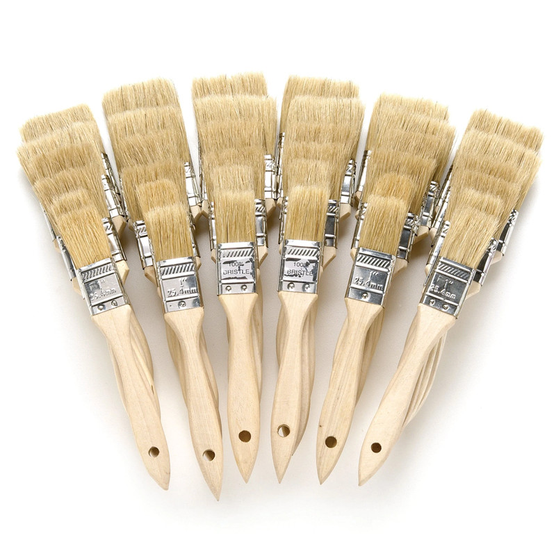 White China Bristle Brush Set - 36 Piece